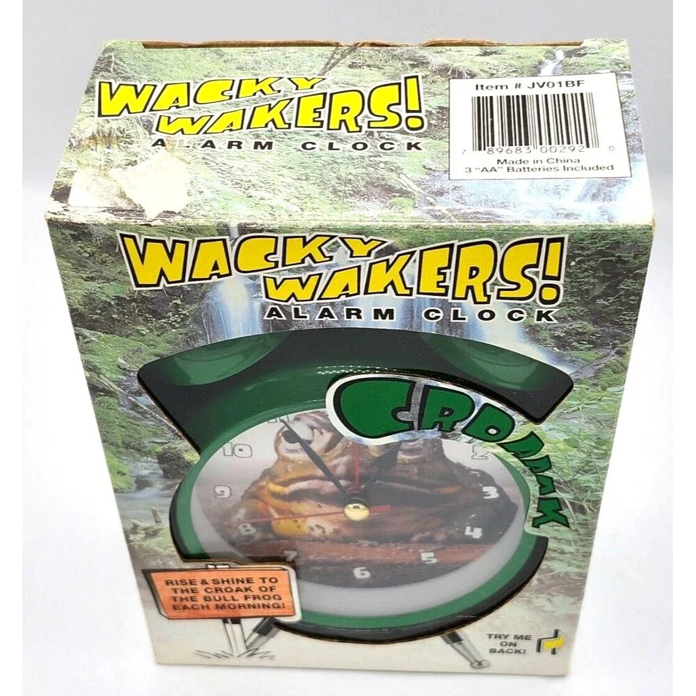 Wacky Wakers BULL FROG Mark Feldstein Alarm Clock Croak Sound NEW OPEN BOX - Picture 12 of 12